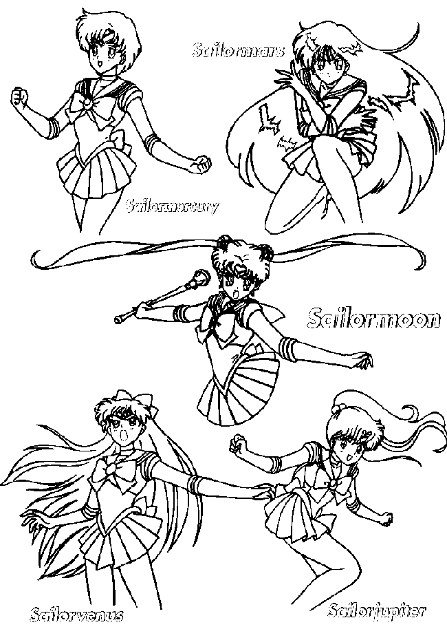 sailor moon poster coloring pages - photo #15