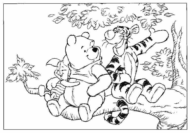 Coloring World - Winnie The Pooh Page.